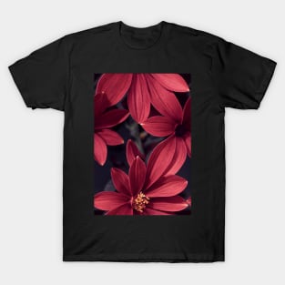 Beautiful Red Burgundy Flowers, for all those who love nature #103 T-Shirt